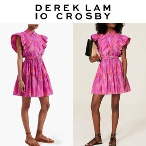 10 Crosby Derek Lam Vibrant Pink Mini Dress